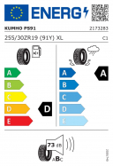 KUMHO ECSTA PS91 255/30 R19 91Y 8808956140243 LETNÍ PNEUMATIKY