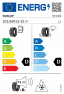 DUNLOP SP DUNLOP SPORT 3D 205/60 R16 92H 4038526320346 ZIMNÍ PNEUMATIKY