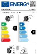 CONTINENTAL WINTERCONTACT TS850P 255/60 R18 112H 4019238691641 ZIMNÍ PNEUMATIKY