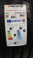 NOVÉ LETNÍ PNEUMATIKY HANKOOK 295/30 R22, EAN: 8808563472768