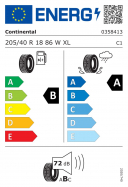 CONTINENTAL PREMIUM CONTACT 6 XL  205/40 R18 86W 4019238023473 LETNÍ PNEUMATIKY