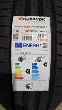 NOVÉ LETNÍ PNEUMATIKY HANKOOK K135, Ventus PRIME4 195/45 R16 EAN: 8808563545295