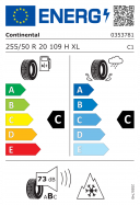 CONTINENTAL CONTIWINTERCONTACT TS830P XL 255/50 R20 109H 4019238618495 ZIMNÍ PNEUMATIKY
