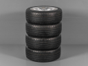 ŠKODA KAROQ 4x4, 57A601025G, 57A071499A 8Z8, 225/45 R19 5x112, ORIGINÁLNÍ LETNÍ ALU SADA CRATER