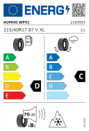 KUMHO WINTER CRAFT WP51 XL 215/40 R17 87V 8808956158743 ZIMNÍ PNEUMATIKY