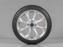 FORD FIESTA, H1BC-1007-C1A, R17, 4x108, SNÍMAČE TLAKU, ORIGINÁLNÍ LETNÍ ALU SADA