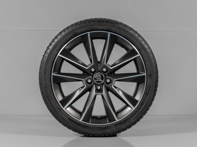 ŠKODA FABIA, RAPID, 5JJ601025, R17, 5x100, ORIGINÁLNÍ ZIMNÍ SADA