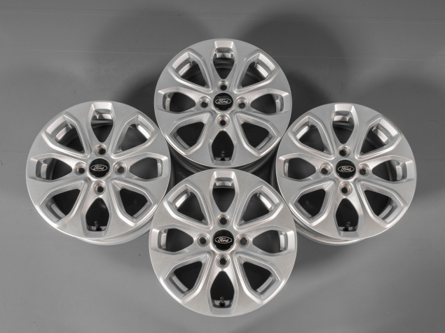 FORD FIESTA 5,5x14 4x108 ET37,5 E3B1-A2A SNÍMAČE TLAKU, ORIGINÁLNÍ DEMO ALU KOLA