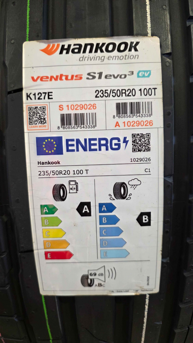 235/50 R20 100T LETNÍ PNEU HANKOOK PRO ELEKTRO, HYBRID, EAN: 880856354338