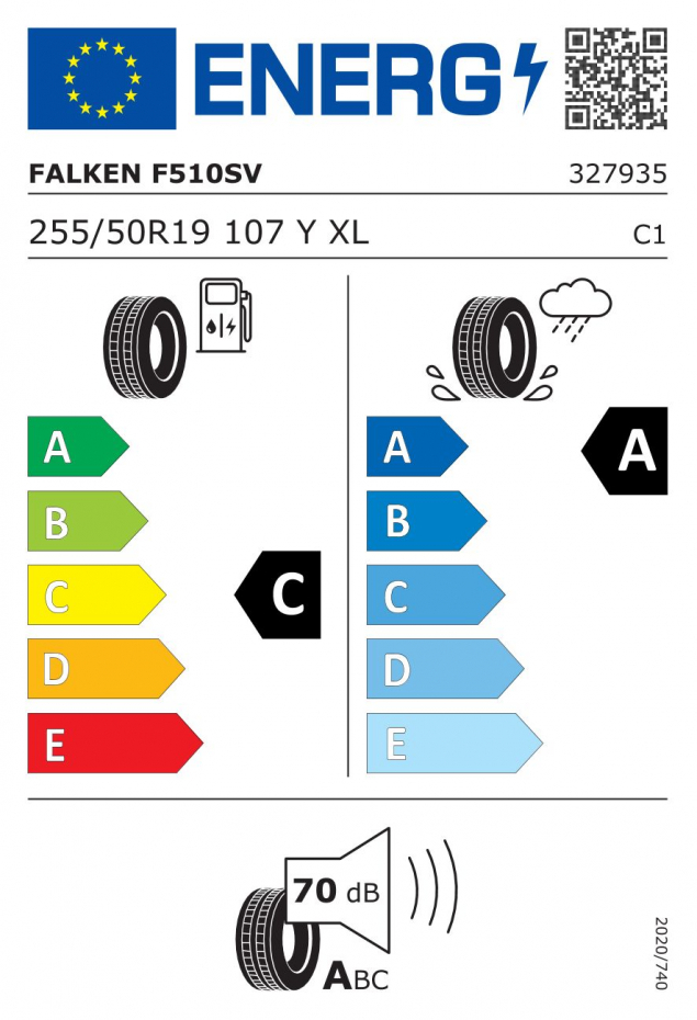 FALKEN AZENIS FK510 SUV 255/50 R19 107Y 4250427414126 NOVÉ LETNÍ PNEUMATIKY