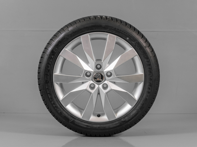 ŠKODA OCTAVIA III, 5E0601025N, R17, 5x112, NOVÁ ORIGINÁLNÍ ZIMNÍ ALU SADA