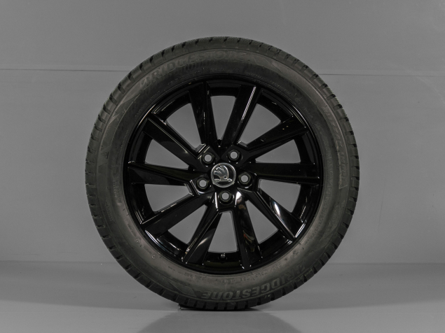 ŠKODA RAPID, FABIA, 60U601025D/E, 195/55 R16, 5x100, NOVÁ ORIGINÁLNÍ ZIMNÍ ALU SADA