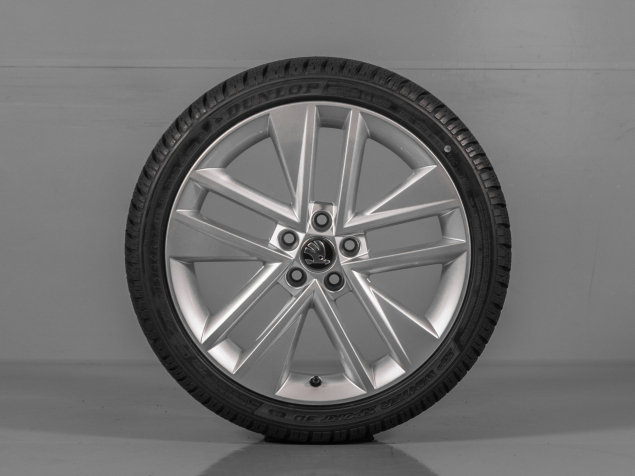 ŠKODA FABIA, RAPID, 6V0 601 025C, 6V0071497 8Z8, 215/40 R17 5x100, ORIGINÁLNÍ ZIMNÍ ALU SADA