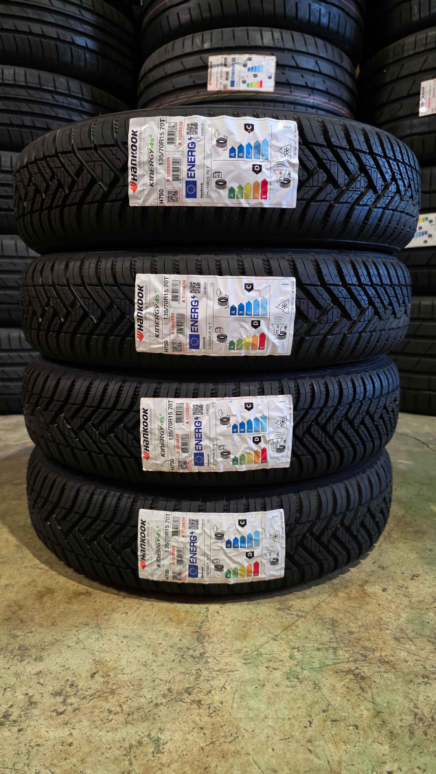 135/70 R15 70T 3PMSF, M+S NOVÉ CELOROČNÍ PNEUMATIKY HANKOOK, EAN: 8808563538266