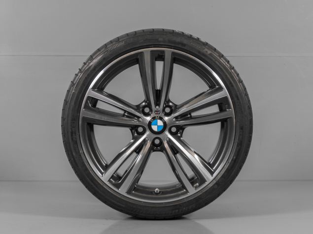 BMW SERIES 3 225/40 + 255/35 R19 5x120 ET36 + ET47 ORIGINÁLNÍ LETNÍ DVOUROZMĚRNÁ ALU SADA