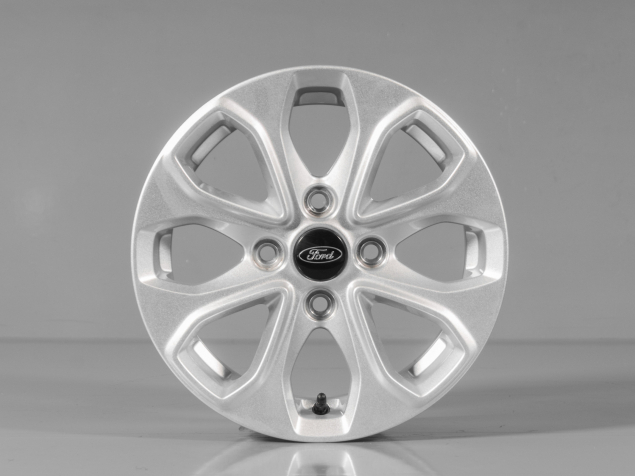 FORD FIESTA 5,5x14 4x108 ET37,5 E3B1-A2A SNÍMAČE TLAKU, ORIGINÁLNÍ DEMO ALU KOLA