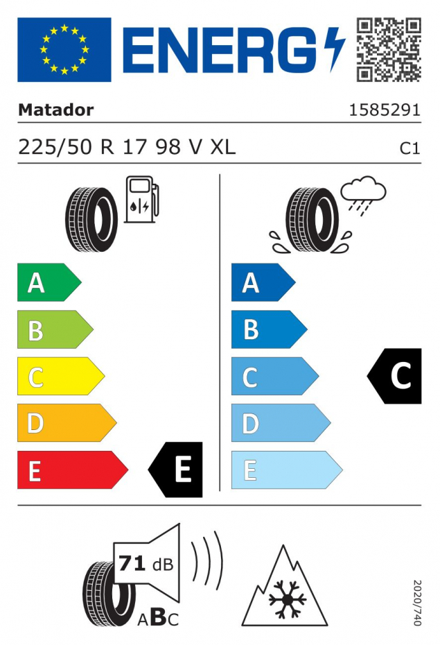 MATADOR SIBIR SNOW MP92 XL 225/50 R17 98V 4050496589769 ZIMNÍ PNEUMATIKY