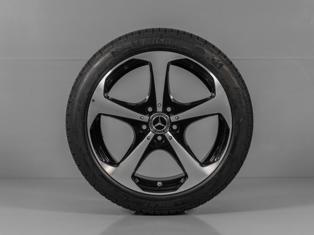 MERCEDES C-CLASS A2054014600 245/40 R18 ET44 + A2054014700 225/45 R18 ET56 ORIGINÁLNÍ ZIMNÍ DVOUROZMĚRNÁ ALU SADA