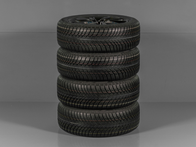 ŠKODA RAPID, FABIA, 60U601025D/E, 195/55 R16, 5x100, NOVÁ ORIGINÁLNÍ ZIMNÍ ALU SADA
