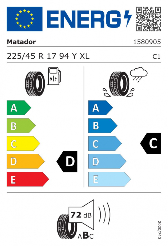 MATADOR HECTORRA 3 225/45 R17 94Y XL 4050496666385 LETNÍ PNEUMATIKY