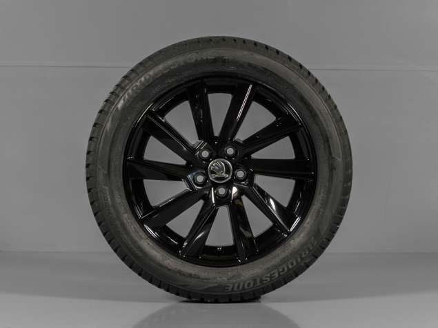ŠKODA RAPID, FABIA, 60U601025D/E, 195/55 R16, 5x100, NOVÁ ORIGINÁLNÍ ZIMNÍ ALU SADA