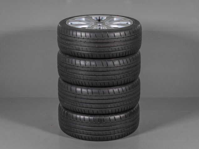 FORD FIESTA, K1BJ-C1A-F0075K1, 205/40 R18 4x108, TPMS, ORIGINÁLNÍ LETNÍ ALU SADA