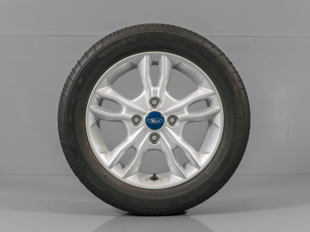 FORD FIESTA OD 2012, E1BJ-1007-AA, 195/55 R15 4x108, TPMS, ORIGINÁLNÍ LETNÍ ALU SADA