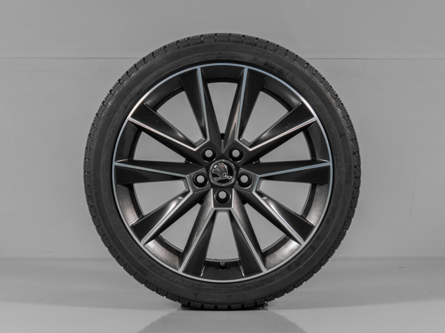ŠKODA FABIA, RAPID, 5JJ601025, R17, 5x100, ORIGINÁLNÍ ZIMNÍ SADA