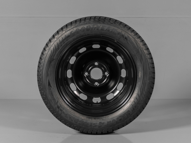 FORD FIESTA MK5, MK6 H1BC-1015-AA, 195/60 R15, 4X108, TPMS, ORIGINÁLNÍ OCELOVÁ CELOROČNÍ SADA