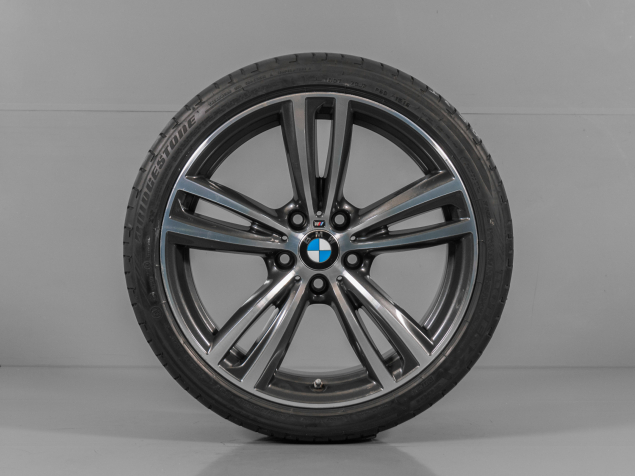 BMW SERIES 3 225/40 + 255/35 R19 5x120 ET36 + ET47 ORIGINÁLNÍ LETNÍ DVOUROZMĚRNÁ ALU SADA