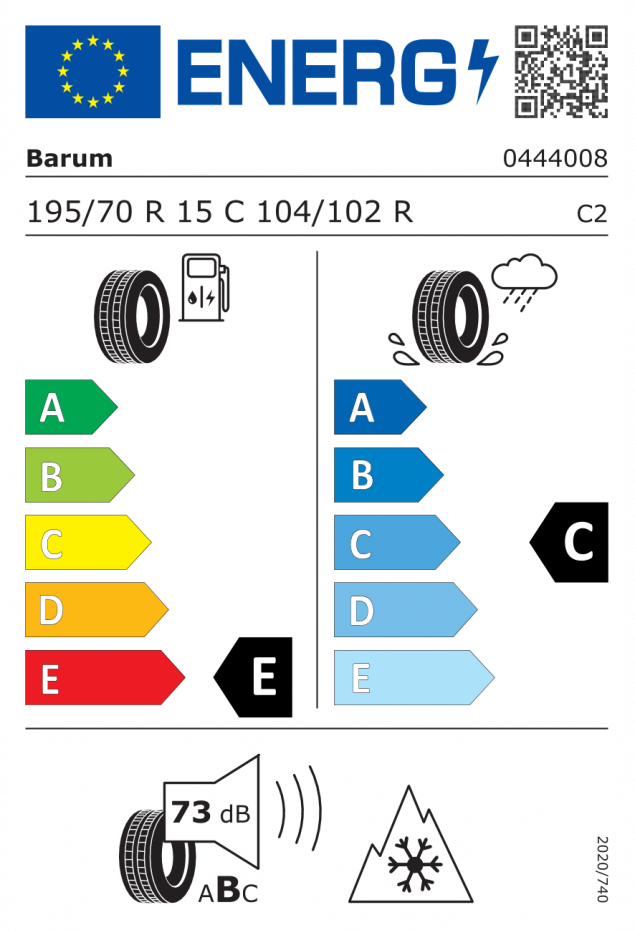 BARUM SNOVANIS 2 195/70 R15C 104/102R 4024063581524 ZIMNÍ PNEUMATIKY