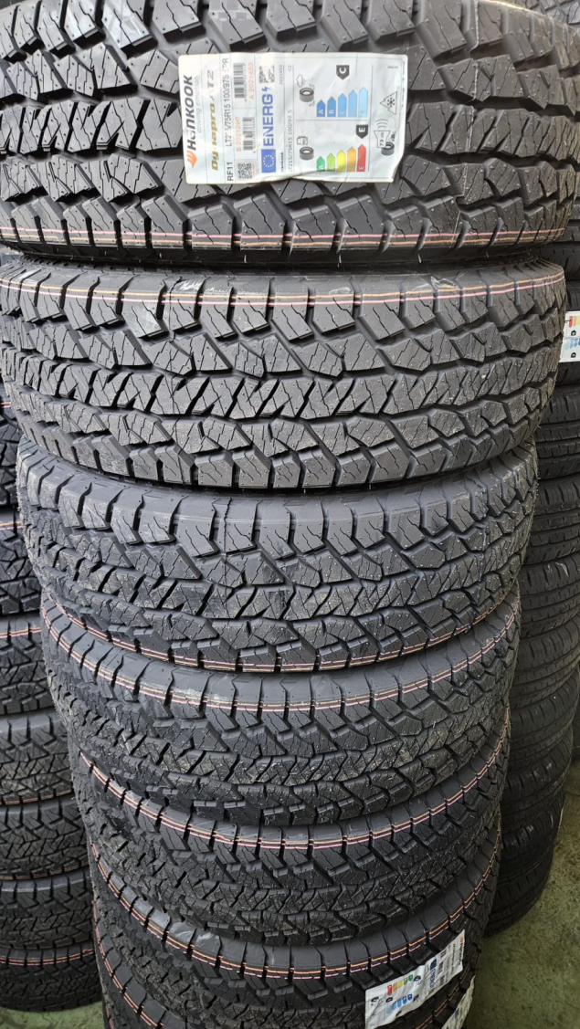 NOVÉ CELOROČNÍ PNEUMATIKY HANKOOK OFF ROAD 215/75 R15 M+S, LT, EAN: 8808563476834