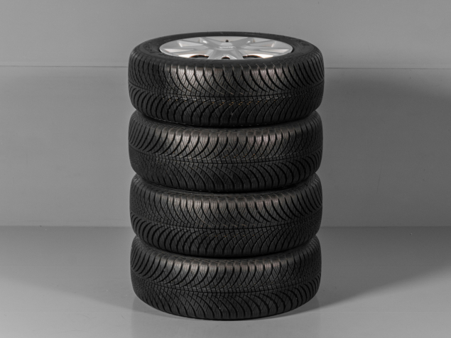 FORD FIESTA, H1BC-1015-AA, 195/60 R15, 4x108, SENZORY, ORIGINÁLNÍ OCELOVÁ CELOROČNÍ SADA