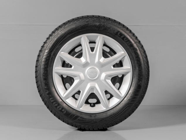 FORD FIESTA, H1BC-1015-AA, 195/60 R15, 4x108, SENZORY, ORIGINÁLNÍ OCELOVÁ CELOROČNÍ SADA