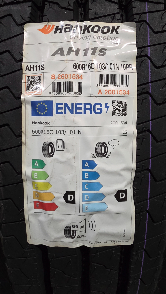 NOVÉ LETNÍ DODÁVKOVÉ PNEU HANKOOK 6.00 R16C EAN: 8808563286839