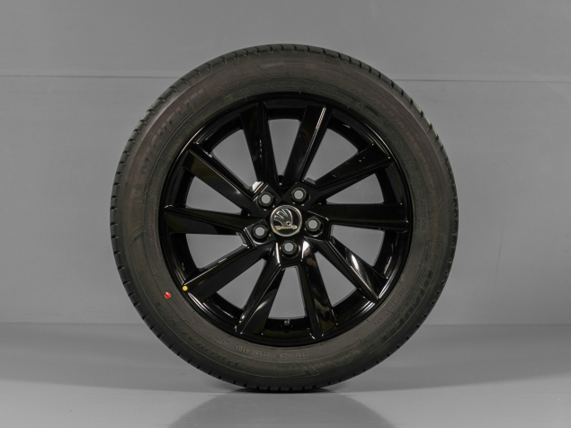 ŠKODA RAPID, 60U601025D/E, 195/55 R16 5x100, ORIGINÁLNÍ LETNÍ DEMO ALU SADA