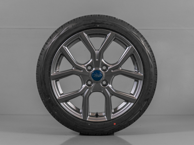 FORD FIESTA MK7 205/45 R17 4x108 N1BC-1007-EA TPMS LETNÍ ALU SADA