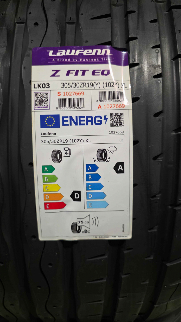 NOVÉ LETNÍ PNEUMATIKY LAUFENN BY HANKOOK TIRE, 305/30 ZR19 102Y XL, 8808563525921