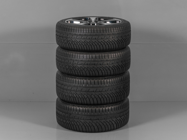 MERCEDES C-CLASS A2054014600 245/40 R18 ET44 + A2054014700 225/45 R18 ET56 ORIGINÁLNÍ ZIMNÍ DVOUROZMĚRNÁ ALU SADA