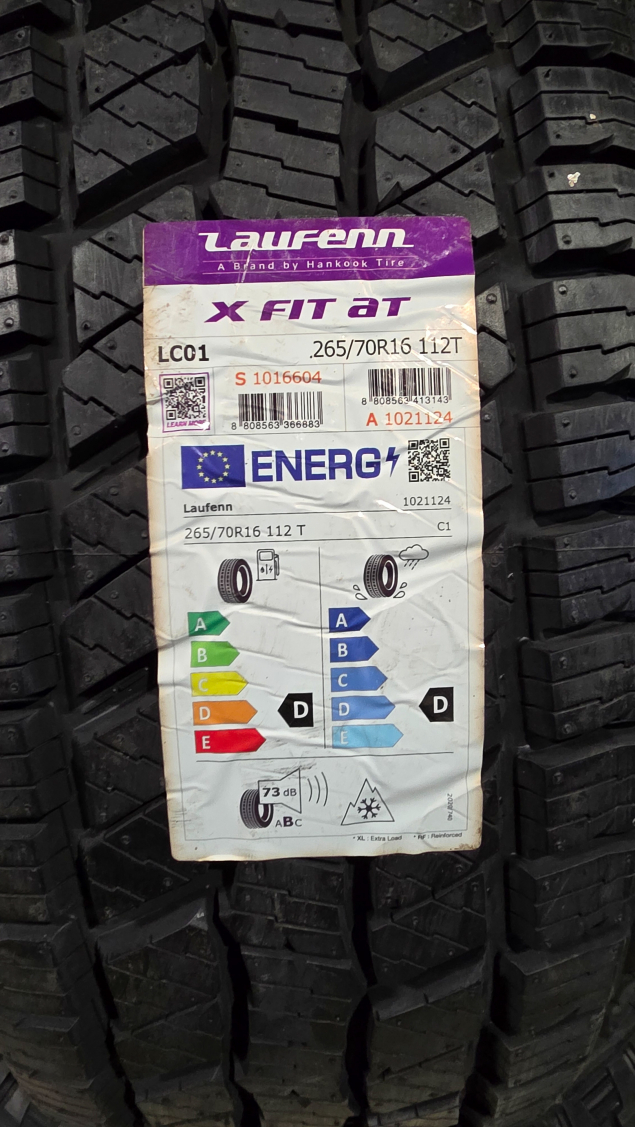 NOVÉ CELOROČNÍ PNEUMATIKY LAUFENN (HANKOOK) OFFROAD 265/70 R16 EAN: 8808563366883