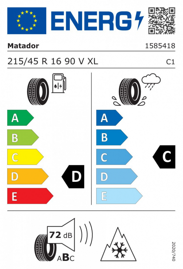 MATADOR SIBIR SNOW MP92 215/45 R16 90V 4050496800963 ZIMNÍ PNEUMATIKY