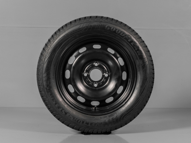 FORD FIESTA, H1BC-1015-AA, 195/60 R15, 4x108, SENZORY, ORIGINÁLNÍ OCELOVÁ CELOROČNÍ SADA