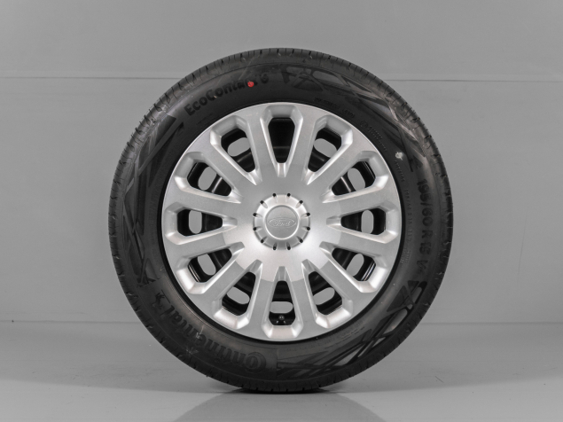 FORD TRANSIT COURIER ET76-1100-AA/BA ORIGINÁLNÍ OCELOVÁ LETNÍ SADA R15, 4x108, SNÍMAČE TLAKU