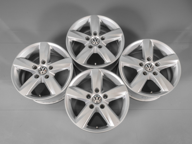 VW TOUAREG 7,5x17 5x130 ET50 7P6601025 NO SNÍMAČE TLAKU, ORIGINÁLNÍ ALU KOLA