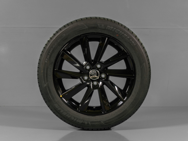 ŠKODA RAPID, 60U601025D/E, 195/55 R16 5x100, ORIGINÁLNÍ LETNÍ DEMO ALU SADA