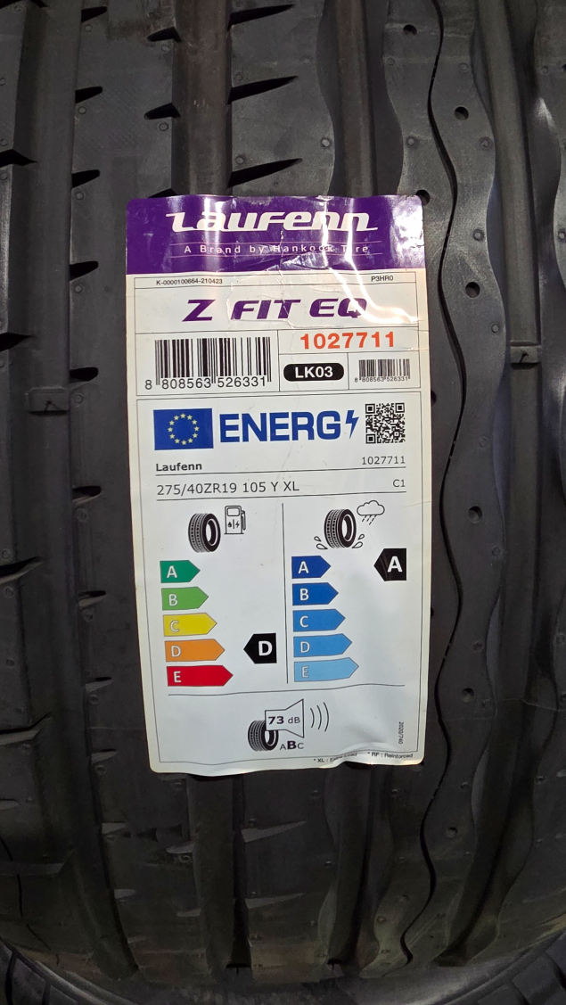 NOVÉ LETNÍ PNEUMATIKY LAUFENN (HANKOOK) 275/40 R19 EAN: 8808563526331