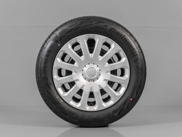FORD TRANSIT COURIER ET76-1100-AA/BA ORIGINÁLNÍ OCELOVÁ LETNÍ SADA R15, 4x108, SNÍMAČE TLAKU