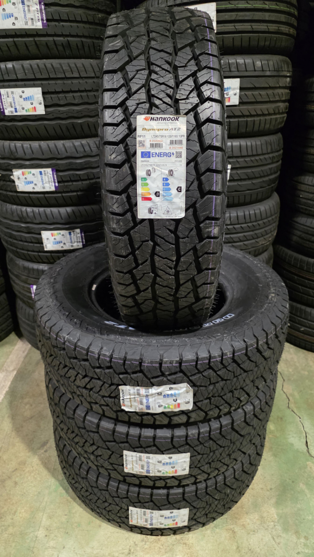 245/75 R16 120/116S LT HANKOOK DYNAPRO AT2 – NOVÉ M+S OFF-ROAD 4x4 PNEUMATIKY