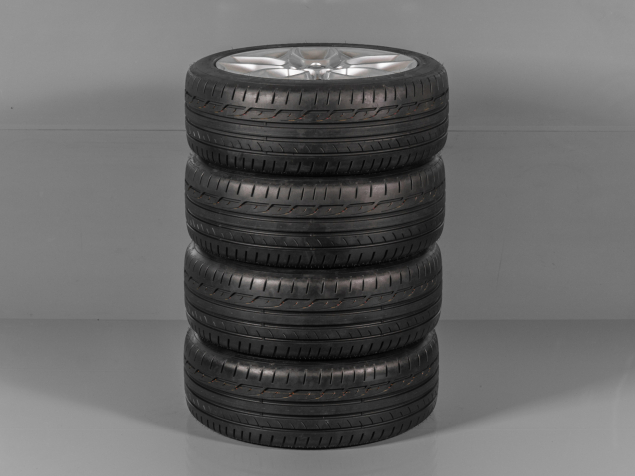 ŠKODA KAROQ 4x4, 57A601025G, 57A071499A 8Z8, 225/45 R19 5x112, ORIGINÁLNÍ LETNÍ ALU SADA CRATER