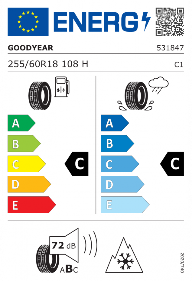 GOODYEAR ULTRAGRIP 8 PERFORMACE 255/60 R18 108H 5452000468253 ZIMNÍ PNEUMATIKY